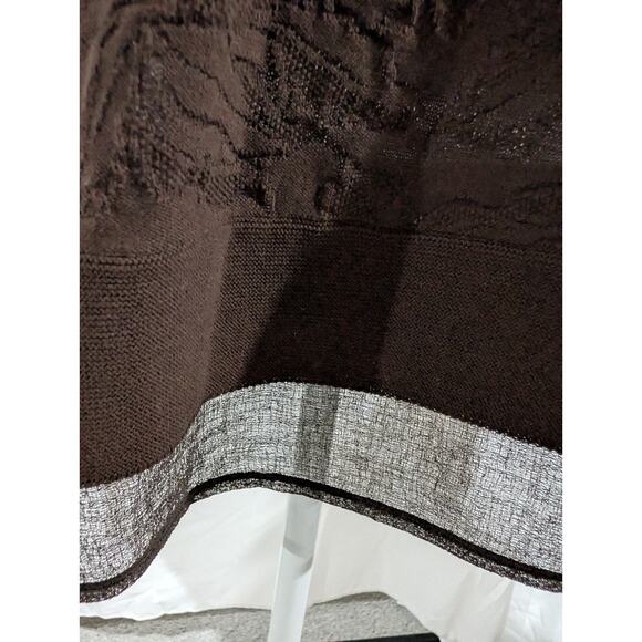 D. Exterior Women's Size Medium Made In Italy Brown Tunic Top Shirt Cotton EUC - Picture 3 of 16